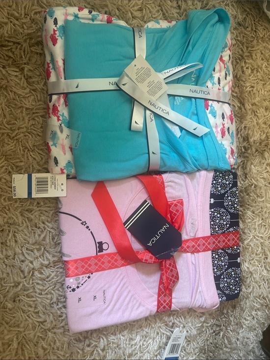 Nautica Other - Nautica Two-Piece Pajama Sets in Aqua & Light Pink